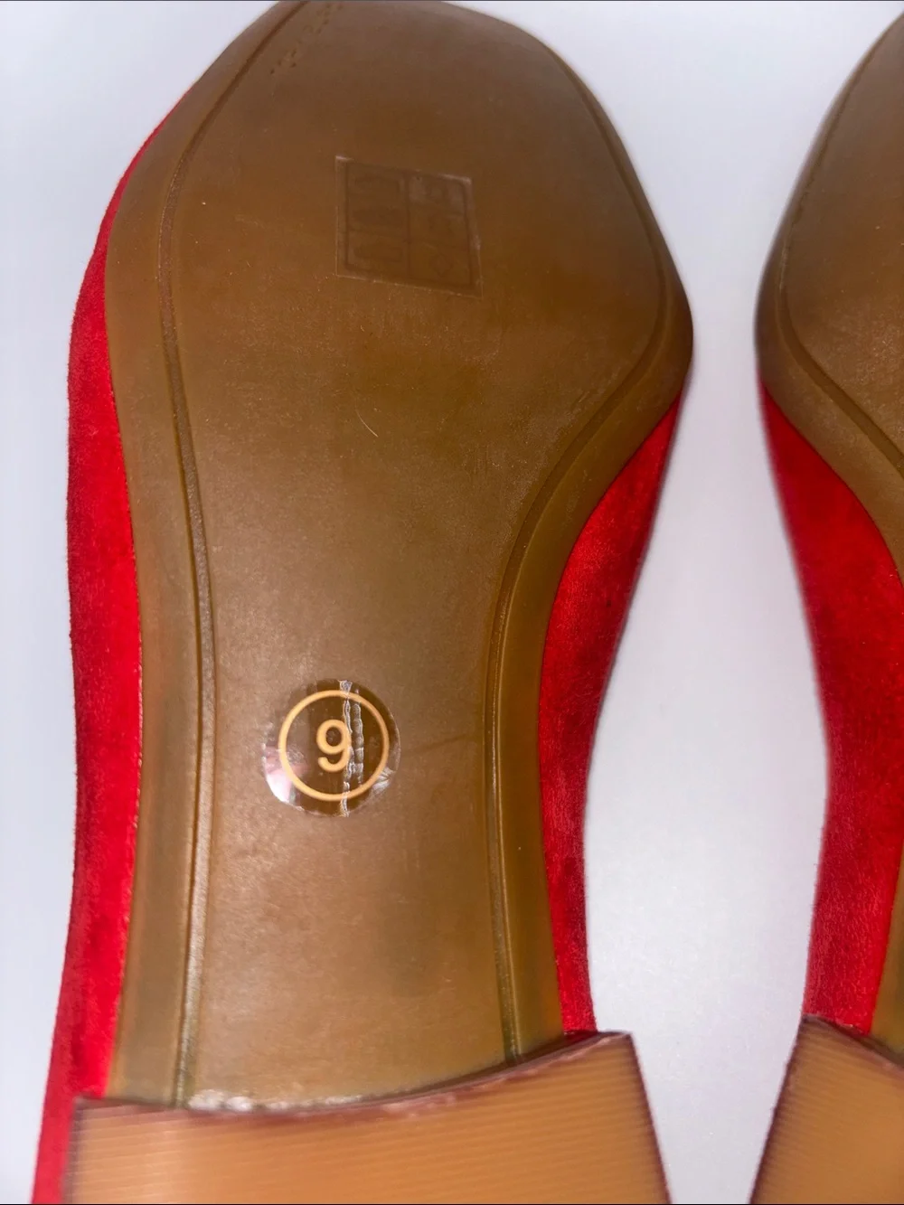 Tory Burch Red Suede Logo Loafers